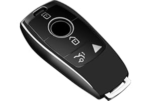 Tukellen for Mercedes Benz Key fob Cover,Special Soft TPU Key Case Protector Compatible with 2017-2021 E-Class 2018-2021 S-Class 2019-2021 A-Class C-Class G-Class-Black