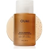 OUAI Detox Shampoo Travel Size - Clarifying Shampoo (3 oz) | 24-Hour Odor Control &amp; Invisible Application - Enriched Notes of Rose, Berry, Lychee &amp; Pink Peppercorn