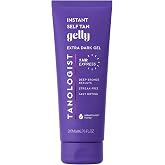 Tanologist Express Self Tan Gel- Extra Dark, 6.76 fl. oz/200 ml Tube | Deep color in 1 hour, fast-drying tanning gel, self tanner dark, tinted guide color, non-sticky
