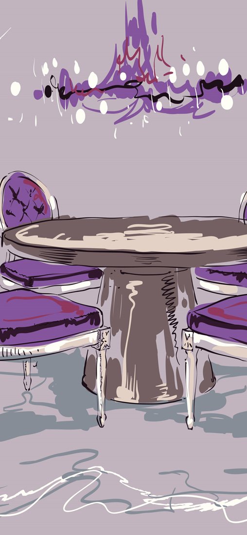 PeelitStickit Furniture Art Wallpaper Design, Wall Mural ID-014, vinyl