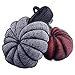 Mooker 4 Pack with Four Colored Loofah Mesh Pouf Set,Bath Sponge for Exfoliating Scrub
