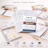 1ABOVE Premium 60 Micron A4 Punched Plastic Wallets 100 Pack view 8