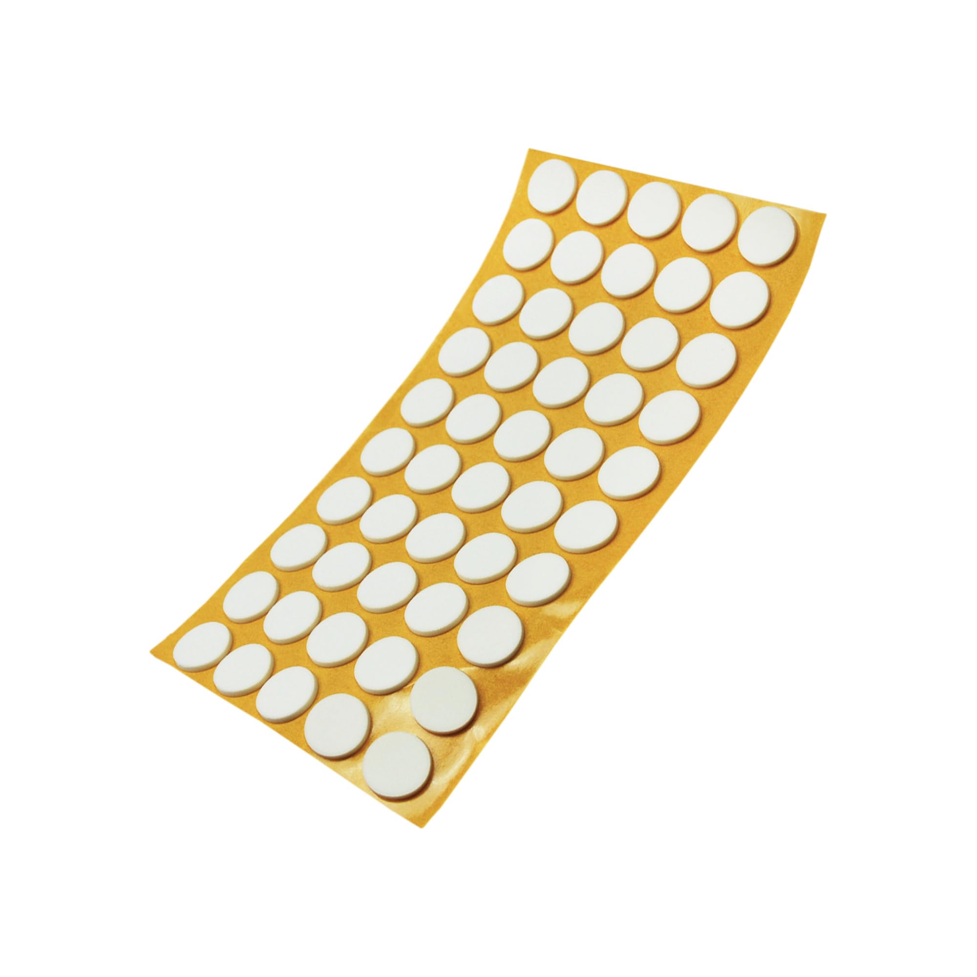 Adsamm® / 50 x self-adhesive anti-slip pads made of EPDM cellular rubber/ø 0.79'' (ø 20 mm) / White/round / 0.098'' (2.5 mm) thick anti-slip glides