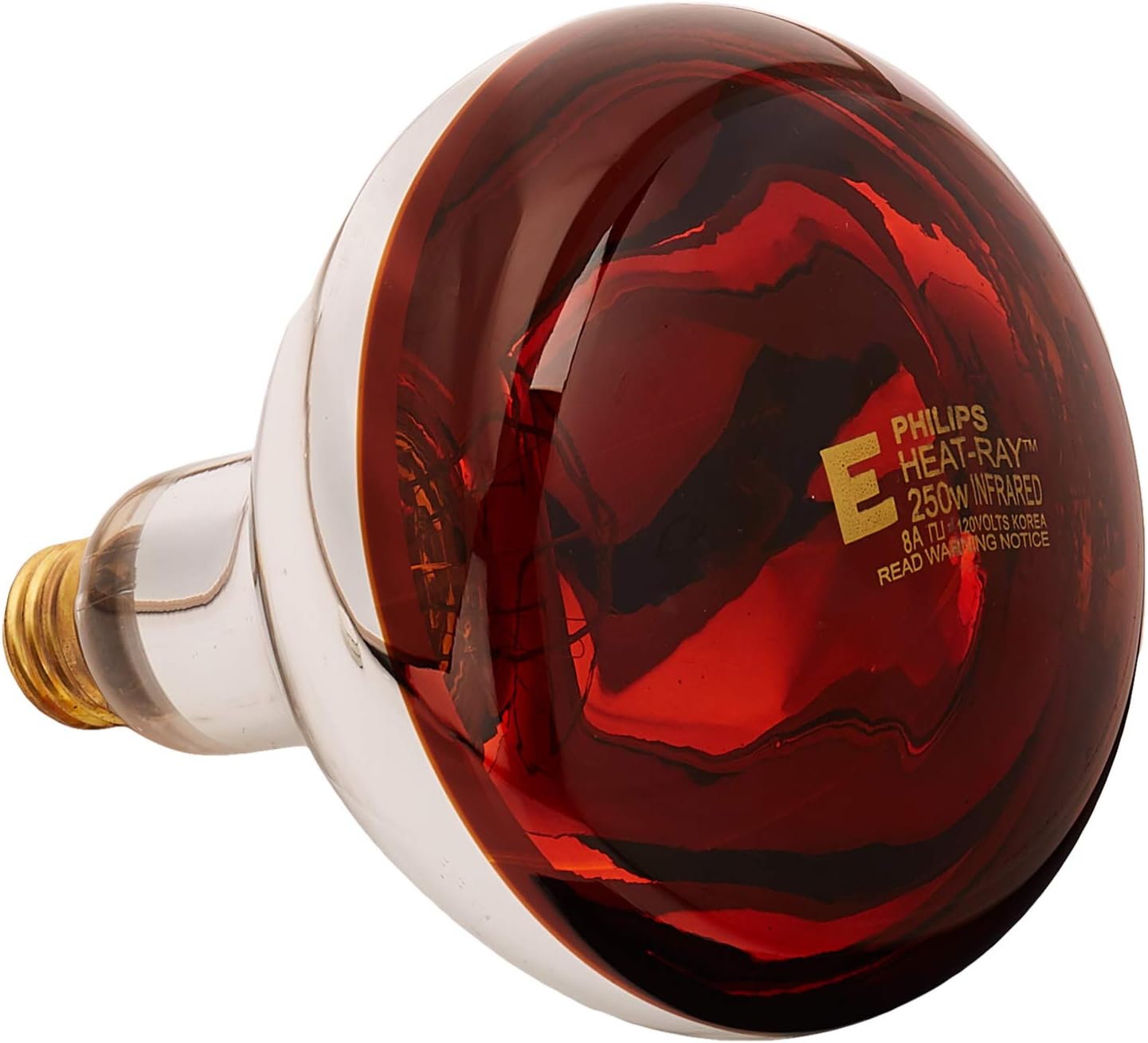 Philips Heat Lamp R40 Flood Light Bulb: 250-Watt,Medium Screw Base