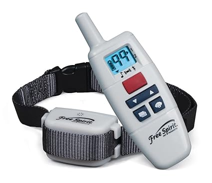 Free Spirit Remote Trainer - Rechargeable Dog E-Collar - 330-Yard Range - Waterproof Collar - Tone/Beep, Vibrate and 99 Levels of Shock