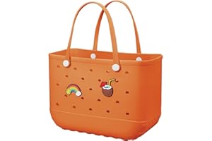 BAONAT Beach Bag Rubber Tote Bag - Waterproof Travel Bag for Women Washable Tote Bag Handbag for Sports Beach Market Pool