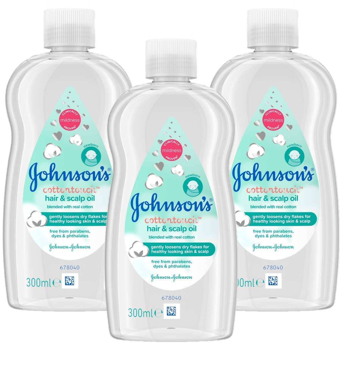johnson's cotton touch hair & scalp oil
