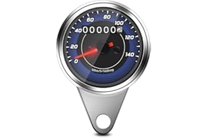 Digital Speedometer, Accurate Odometer and Mileage Counter Motorcycle Gauge 12V for Motorcyclists Car Owners Scooter Riders D
