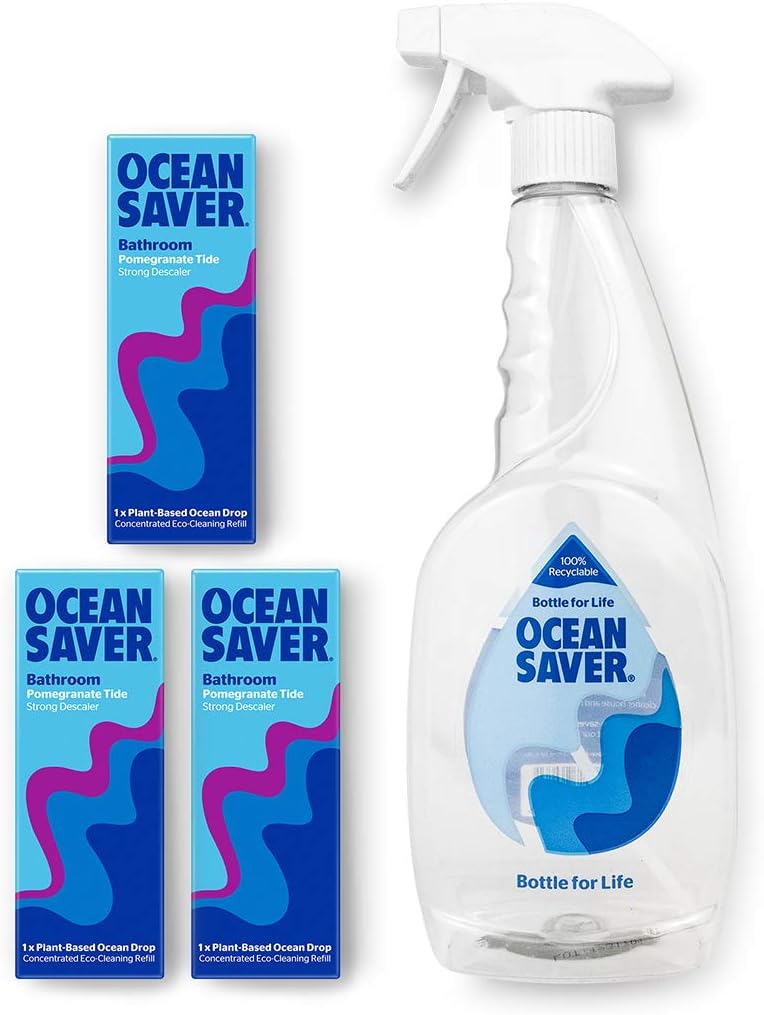 OceanSaver Bathroom Cleaner Starter Kit Pomegranate Tide Bathroom