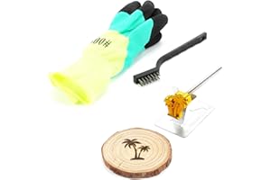 AIMOADO Coconut Tree Branding Iron, 1 1/2" Brass Branding Iron Stamp for Hats Wood Leather