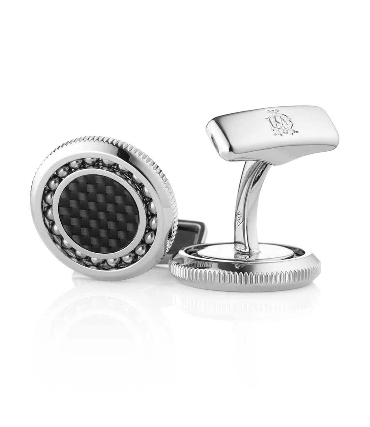 Dunhill Alfred Ball Bearing Carbon Fiber Cufflinks Amazon.co.uk Clothing