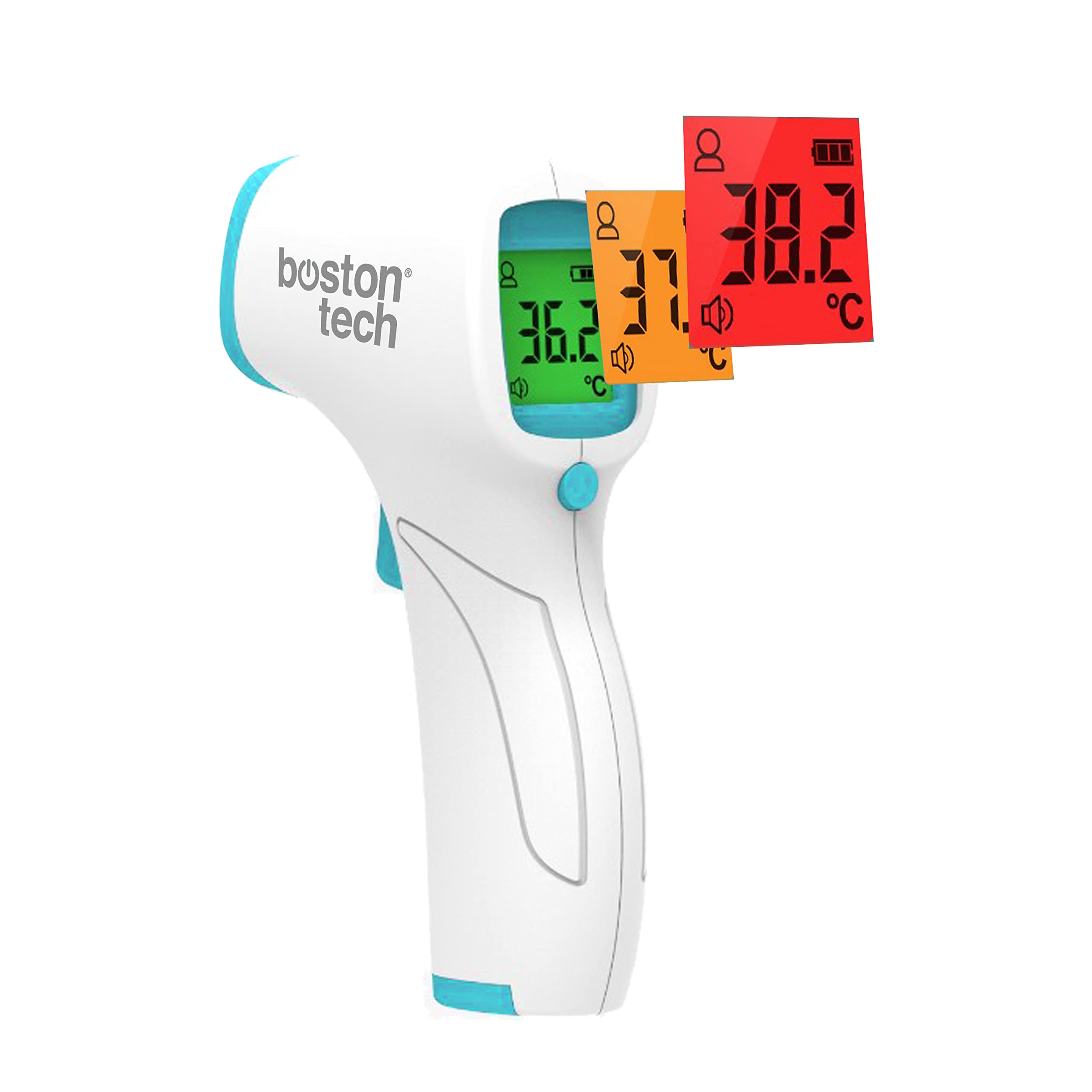 Digital Forehead Thermometer for Babies, Children and Adults | Professional Accuracy | Instant Reading | 20-Reading Memory | 3-Colour Fever Alarm | No-Contact Infrared