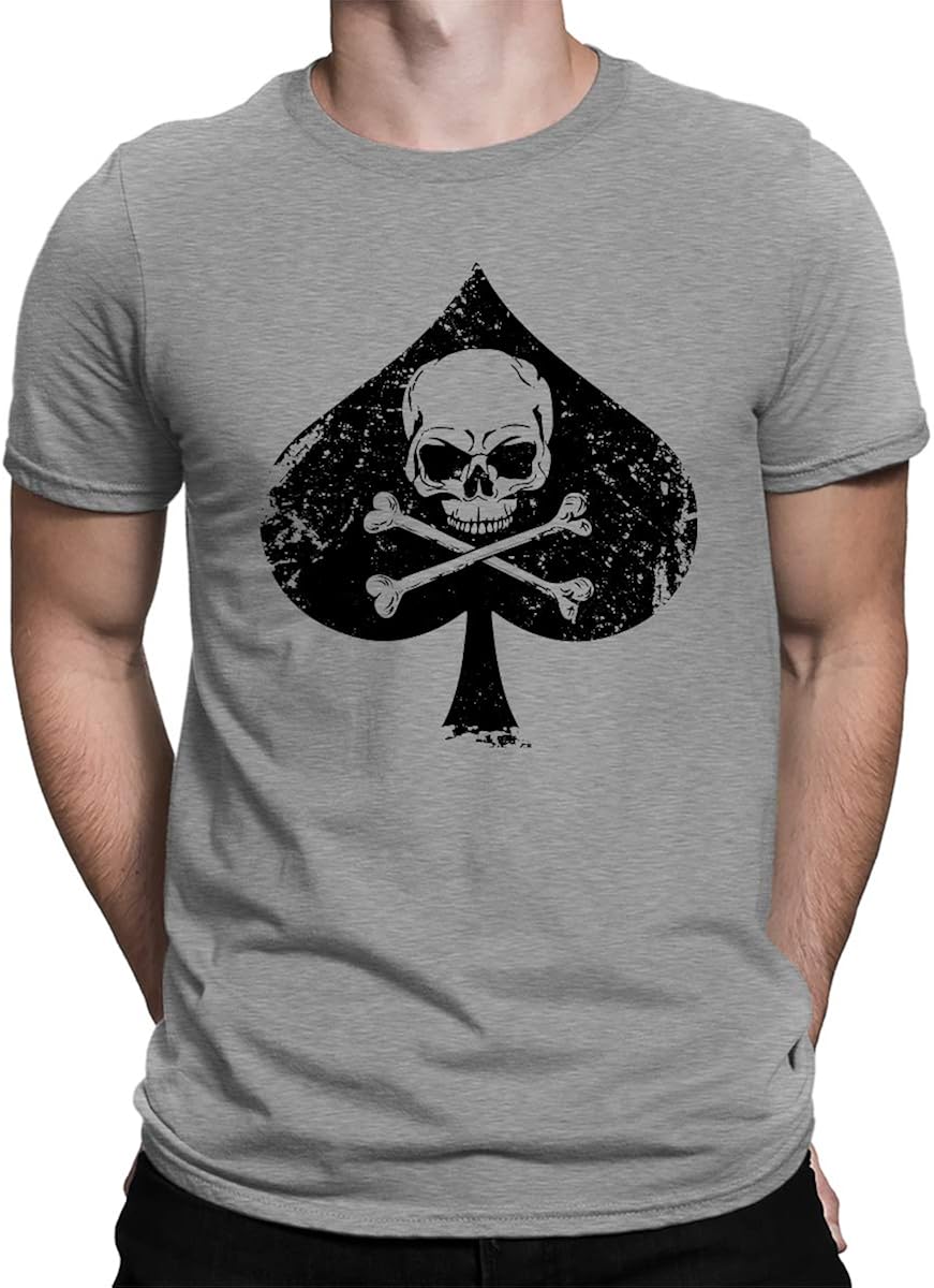 Apparel Ace Of Spades Skull Crossbones S T Shirt Minaze