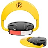 WpozJURf 65.6FT Automatic Remote Control Parking Spot Lock, Yellow Parking Barrier Waterproof, Parking Spot Blocker with 180 &deg; Rotating Rocker Arm, Withstand Up to 4410 lbs(Battery Not Included)