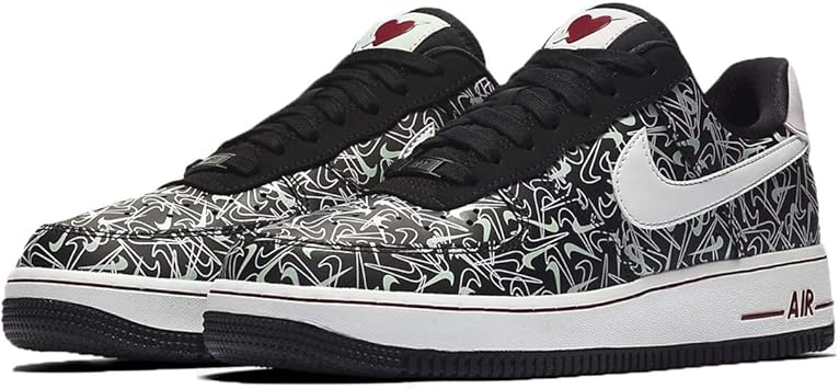 Amazon Co Jp ナイキ エア フォース 1 07 バレンタインデー Air Force 1 07 Valentines Day ブラック ピスタチオフロスト アイスライラック サミットホワイト Bv0319 002 日本国内正規品 Sports