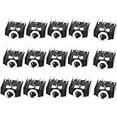 bnafes 15pcs PJ-307 3.5mm Stereo Jack Socket 5 Pin PCB Mount Female Audio Headphone Socket Connector