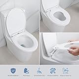 RAM White Soft Close Family Toilet Seat with Quick Release Adjustable Hinges view 6