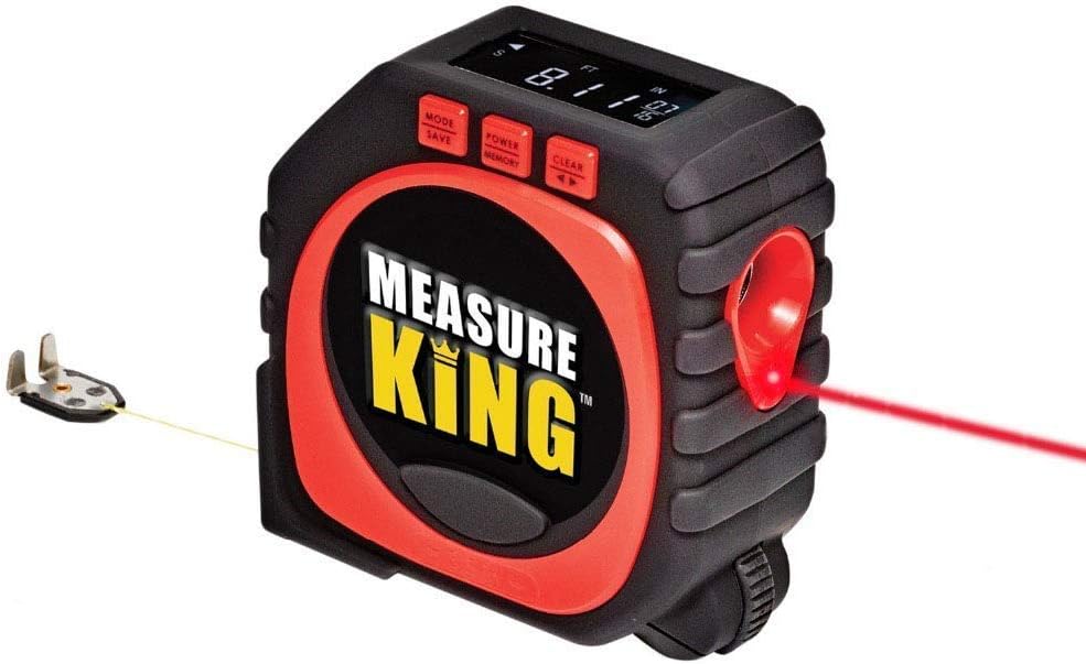 Mixen Measure King 3-in-1 Digital Tape Measure String Mode Sonic Mode and Roller Mode Universal Measuring