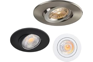 Gimbal LED Pot Lights, 3 Inch 7W, Dimmable (CCT Changeable/Adjustable), 5-Year Warranty (White, 8 Pack)