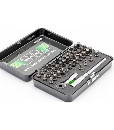 Amazon.com: Vim Tools VHC77 '77-Piece' Half Cut Stubby Bit Set