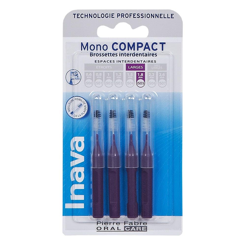 Inava Brossettes 1.8mm Mono Compact Espaces Larges Violet 4 unités