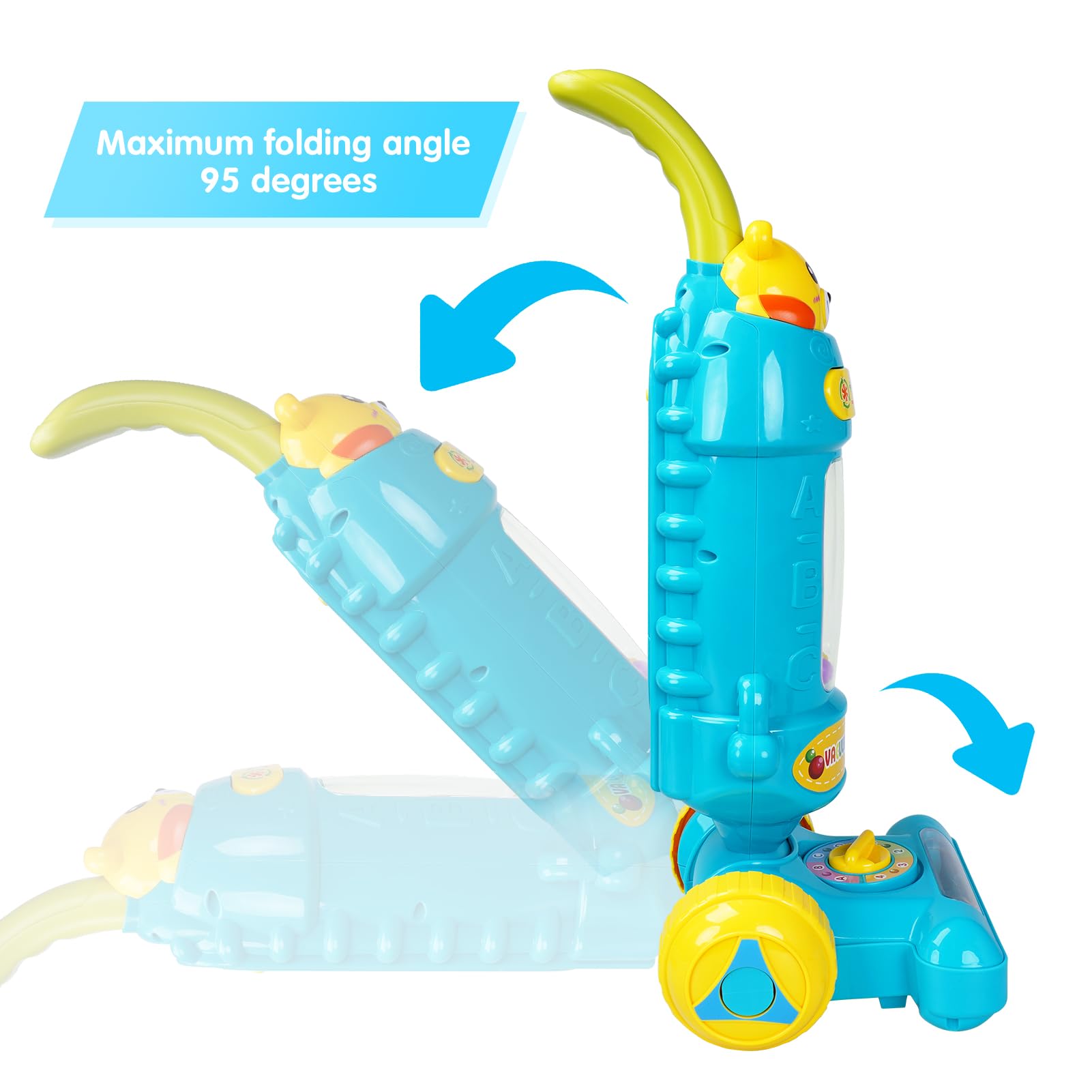 FS Kids Vacuum Cleaner Toy for Toddler with Lights & Sounds Effect & Ball-Popping Action – Pretend Play Housekeeping Toys Great Gifts for Toddlers, Boys and Girls, Ages 2 3 4 Years Old