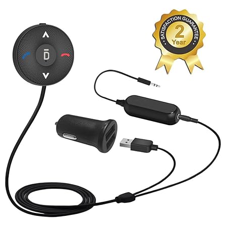Besign BK03 Bluetooth 4.1 Freisprecheinrichtung, Freisprechanlage, Bluetooth Empfänger für KFZ Auto Lautsprechersystem mit 3.