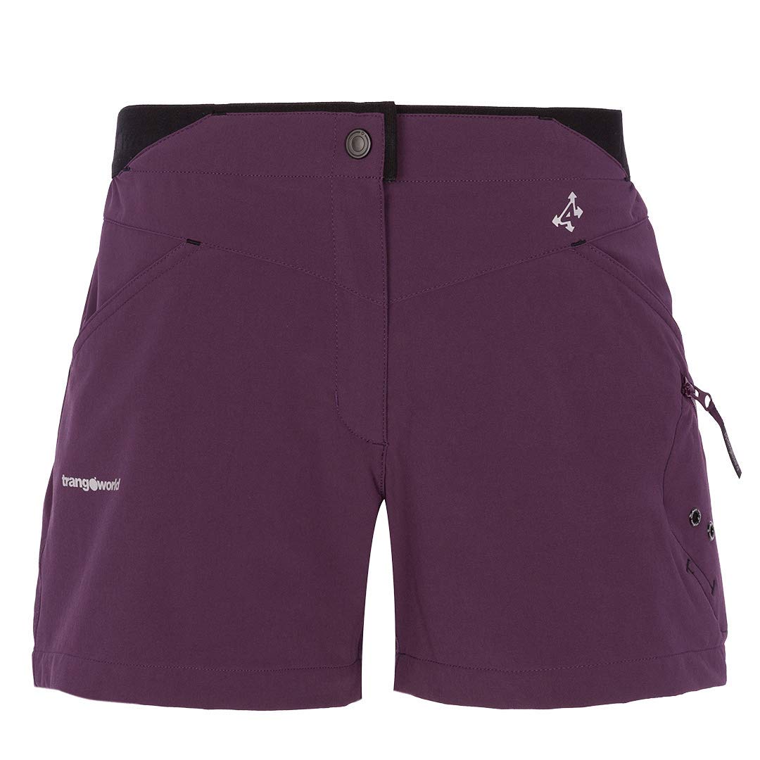 TRANGOWORLD Sesa Women's Shorts, Womens, Pant. Short, PC007978-0H0-XS, Berry, XS