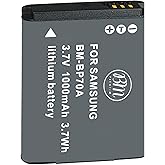 BM BP-70A Battery for Samsung DV150F ES65 ES70 ES80 MV800 PL120 PL170 PL20 PL200 PL80 SL50 SL600 SL605 SL630 ST65 ST66 ST80 ST90 ST95 ST100 ST150F ST700 TL105 TL110 TL205 WB30F WB35F WB50F Cameras