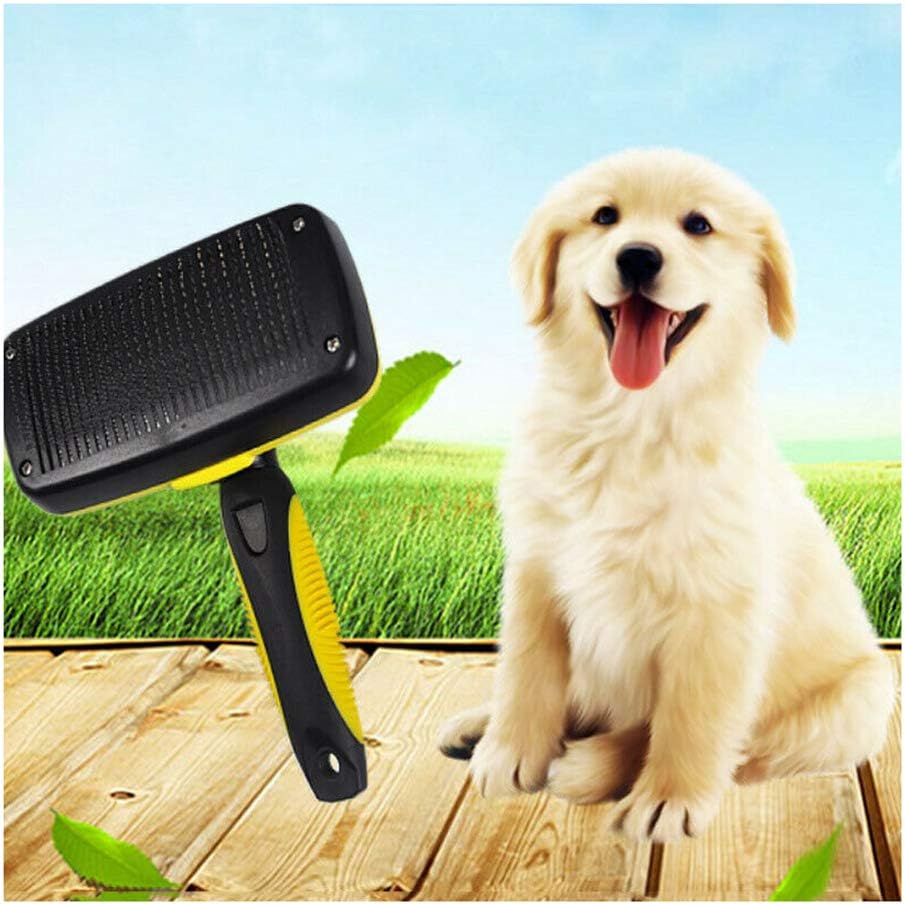 Dog Brush Professional Grooming Hair Slicker Shedding Long & Short Hair for pet Cats with Short to Long Hair Professional Soft Cleaning Deshedding Tool - Image 3