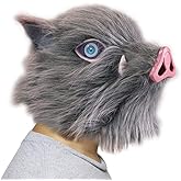 Karc Pig Mask Demon Boar Mask Cosplay for Adult Men Halloween Accessories