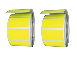 Royal Green Small Labels Yellow Stickers
