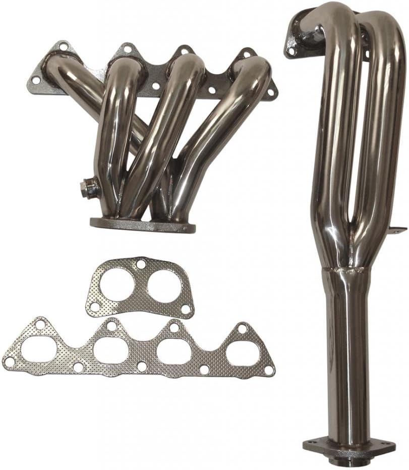Manzo USA Acura Integra 4-2-1 Stainless Steel Exhaust Header + Downpipe