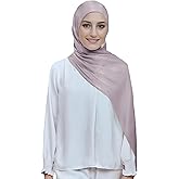 Lina & Lily Sheen Shimmer Women's Crepe Scarf Shawl Wrap Head Hijab Lightweight