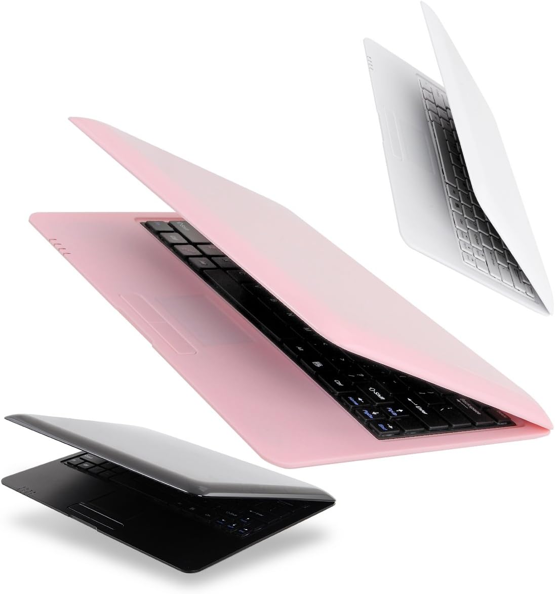 Grandorient 10 Inch Computer Laptop PC Android 4.4 Dual Core Notebook Netbook 4GB With Optical Mouse And Charger WIFI Built In Camera Netflix YouTube HDMI Port Flash Player (pink)