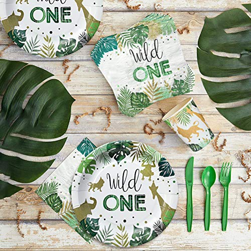 NAIWOXI Wild One Birthday Decorations Safari Birthday Decorations