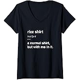 Amazon.com: Funny Rizz Tshirt Rizzing Charming Rizzed Humor Charisma T ...