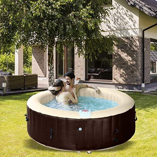 EASE.ZONE SPA Whirlpool aufblasbar, beheizt, 4 – 6 Personen, Braun – Bild 4
