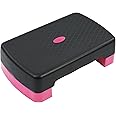 Fitvids 18" Workout Aerobic Stepper Step Platform with 2 Risers