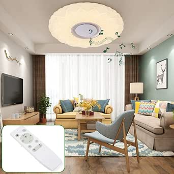 Lámpara de techo con diseño de cielo estrellado, RGB regulable, con