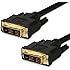 Fosmon High Resolution Gold Plated DVI to DVI Single Link Digital Video Monitor Cable - Black (15 FT / 4.6 M)
