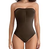 Strapless Bodysuit for Women Tummy Control Shapewear Body Shaper Tank Top