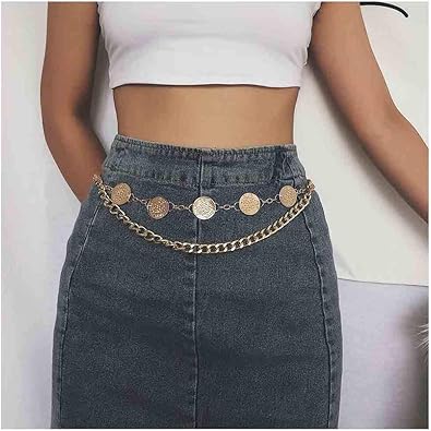 chain belt jeans