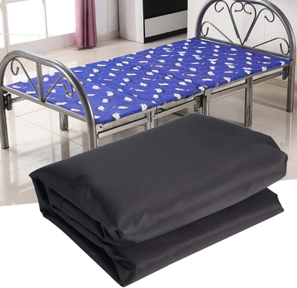 Portable Folding Bed Cover Furniture Dust Proof Protective Cover for Indoor Outdoor Table Tennis and Billiards Use Black (102 * 33 * 104cm) - Image 5