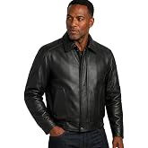 REED Men's Luxury Leather Bomber Jacket with Broad Shoulder Fit | Genuine Leather , American Style