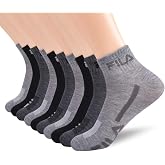 Fila mens Racing Striped Quarter Socks