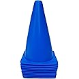 WOWGEEK 9 inch Plastic Sport Training Traffic Cone Traffic Safety Cones Sign Sport Soccer Football Training Cone Small 9" (Set of 10) Sports Outdoor Indoor Marker Activity Agility