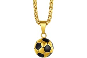Richsteel Necklaces for Men Women Football/Basketball/Boxing Gloves/Shoes Pendant Stainless Steel Hip Hop Sports Fan Jewelry
