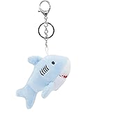 Cute Shark Plush Keychain for Backpack, Shark Bag Charms, Key Chain Accessories for Women Cat Gift 4.5" Inch