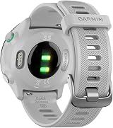 Garmin Forerunner 55 GPS Running Smartwatch 42mm Whitestone view 3